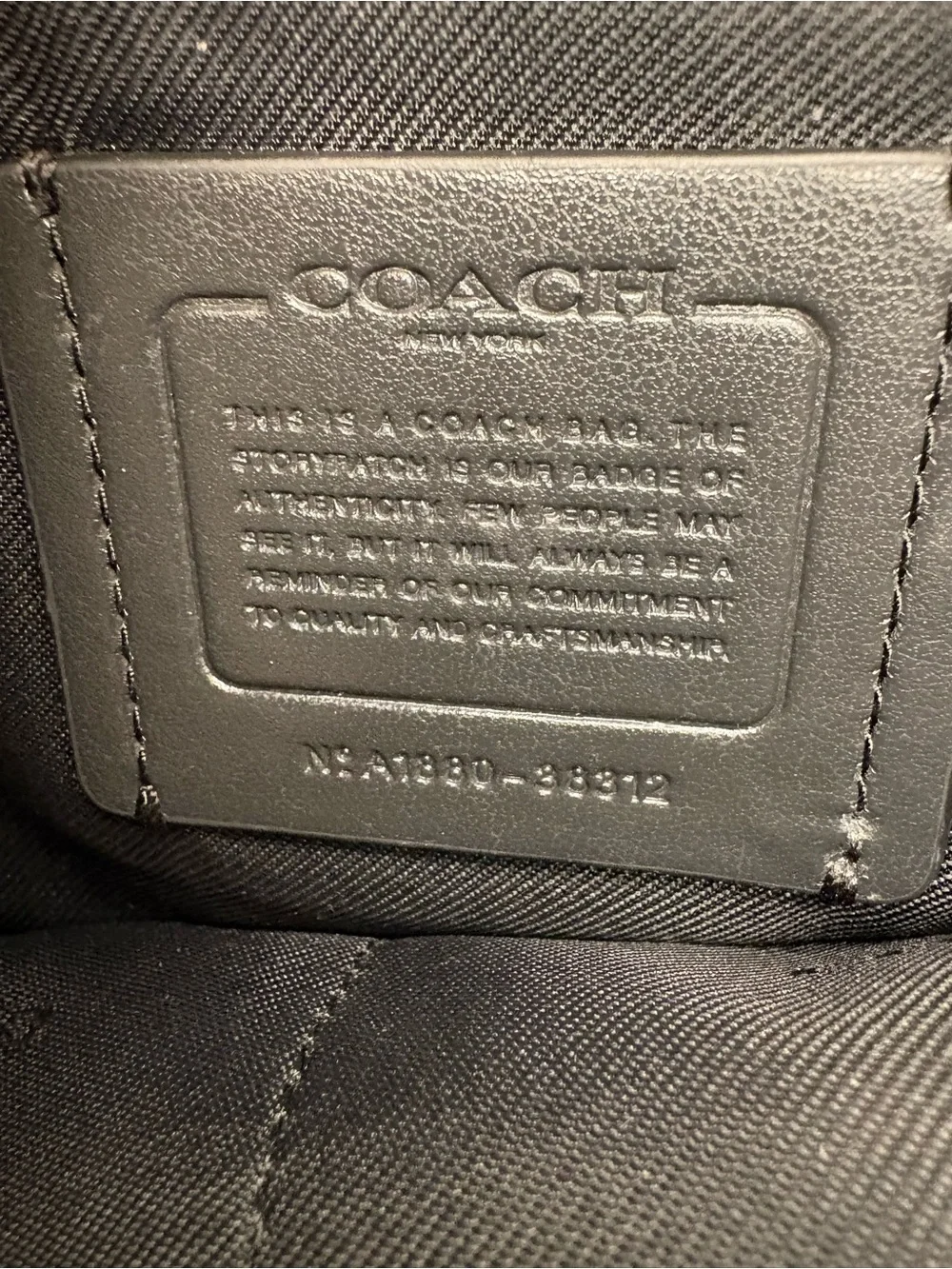 Coach Black Pebbled Leather Shoulder Tote with Gold Accents